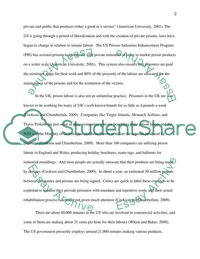 Prison is primarily a mechanism for the regulation of labour