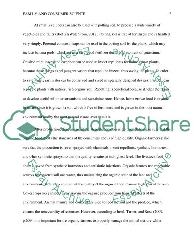 What makes a Food Organic