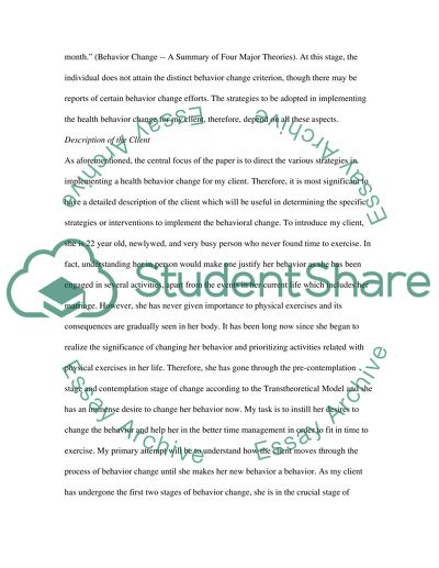 Health Behavior Change