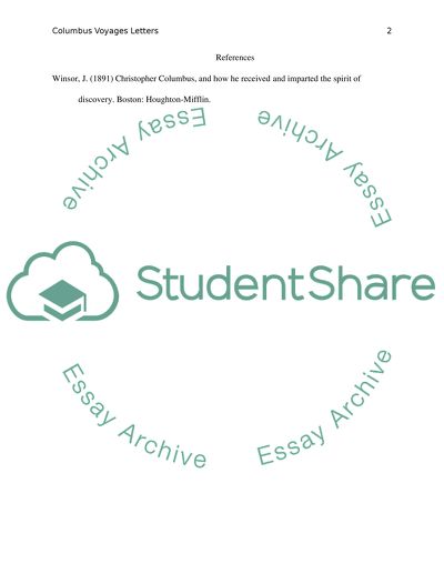 Columbus Letters to Voyagers