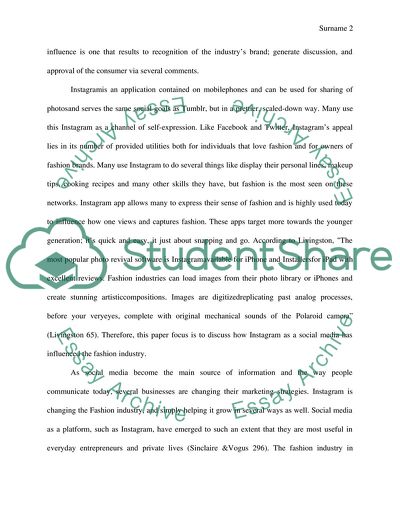 How Instagram as a Social Media has Influence on Fashion Industry