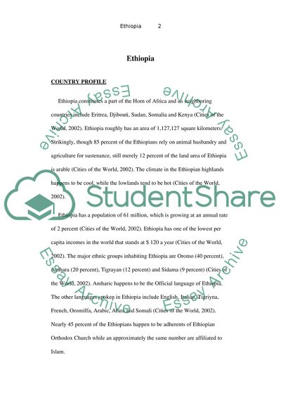 The Dynamics of Urbanization in Ethiopia