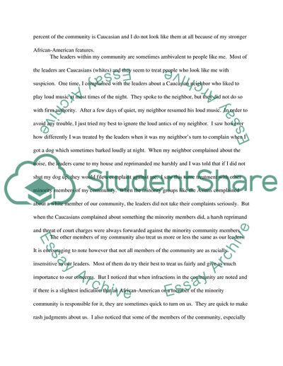 Race and Your Community