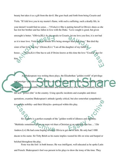 Shakespeares Twelfth Night