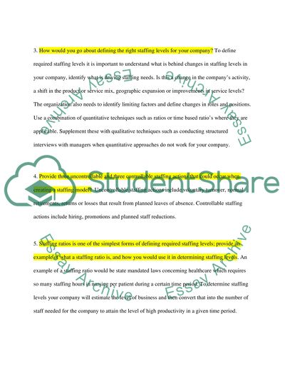 The Definition of Strategic Staffing