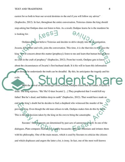 Text and traditionsPortfolio task :