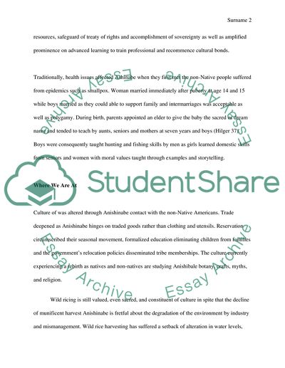 Anishinabe Social Issues and Movements