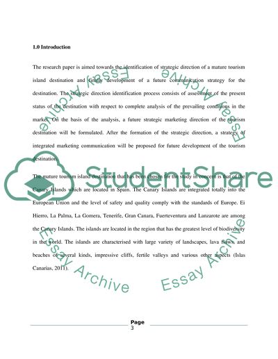 Tourism Destination Marketing