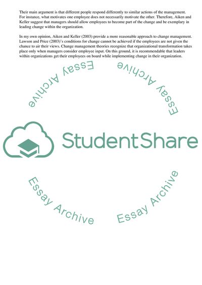 Change Management in Business