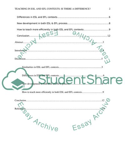 Teching in ESL and EFL contexts: is there a difference