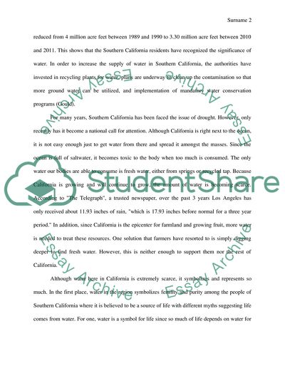 The Interconnected Water System of California