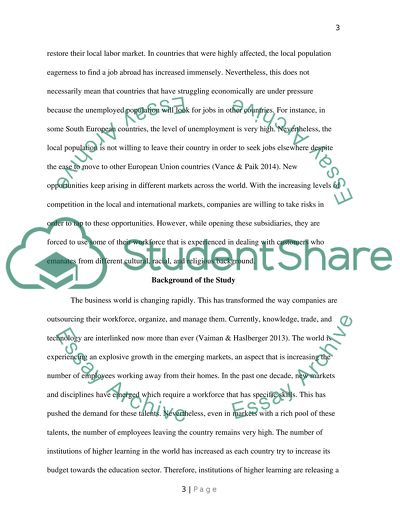 Legislation of Different Countries as Reasons for Global Talent Mobility