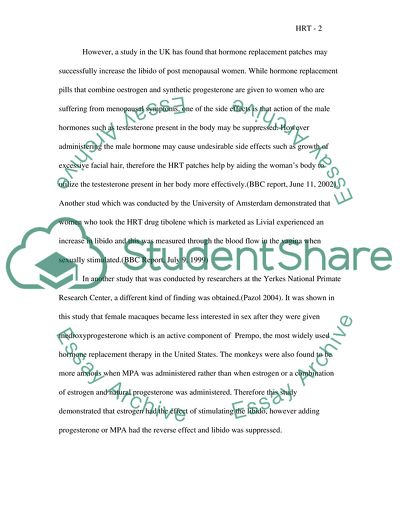 Hormone Replacement Therapy