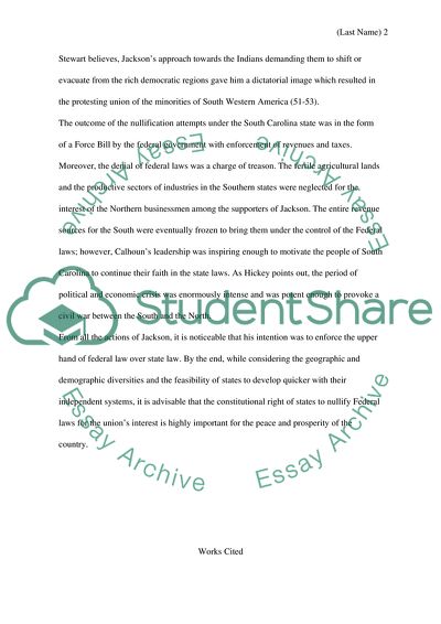 Nullification Crisis and its Impact on U.S. History