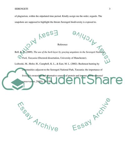 Nature of Science Related to Serengeti Animal