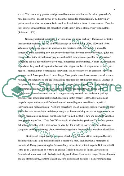 The Changes in Technology and Society