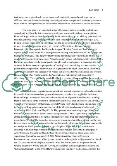 Oppressive Gender Relations in Heteronormative Societies