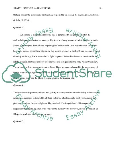 Stress and the Neuroendocrine Response