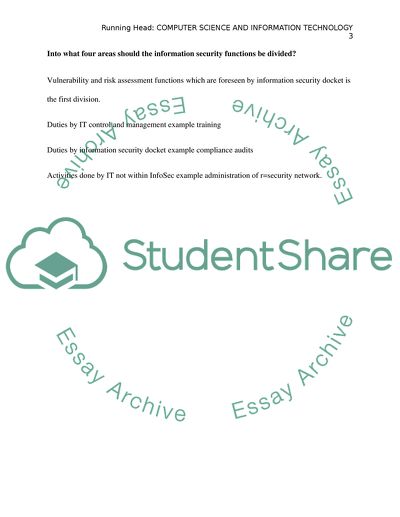 Computer sciences and Information technology