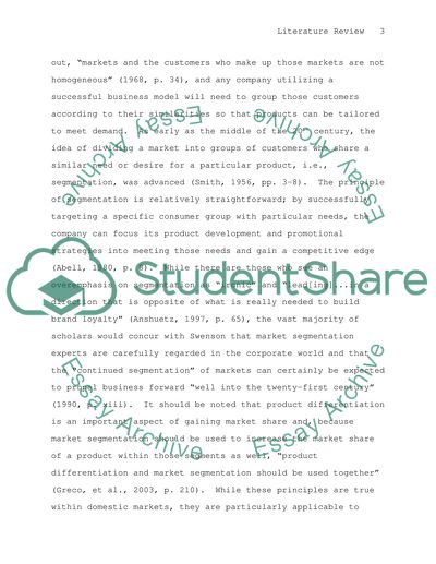 Market Segmentation and Muslim Loyalty