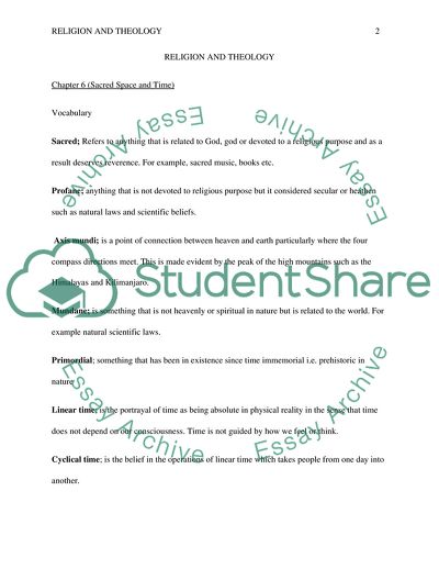 Sacred Space and Time