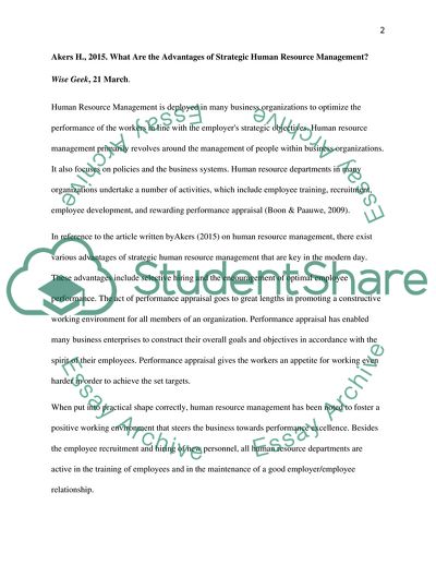 What Are the Advantages of Strategic Human Resource Management