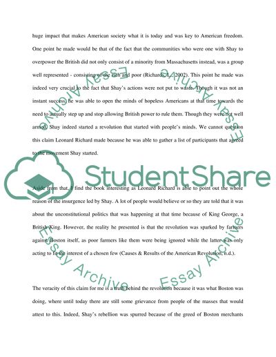 Leonard L. Richards, Shays Rebellion: The American Revolutions Final Battle (2002)