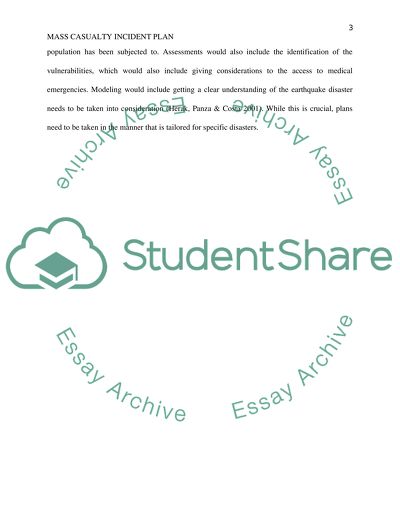 Mass Casualty Incident Plan