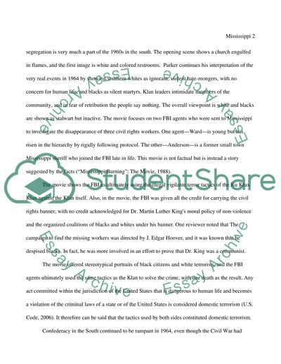 Mississippi Burning: Ku Klux Klan vs. FBI