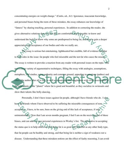 Fat and Happy: In Defense of Fat Acceptance by Mary Ray Worley