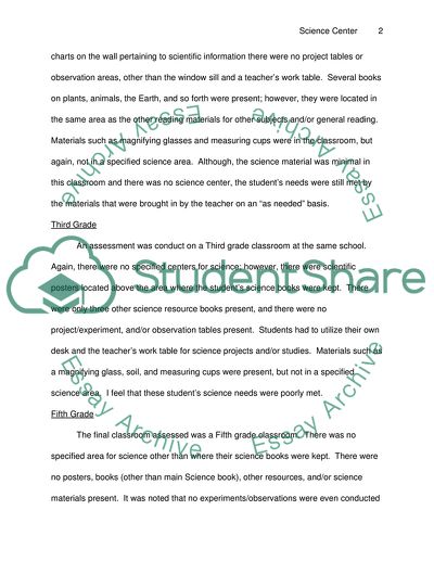 Creating a Science Center