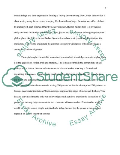 Emile Durkheim and Max Weber