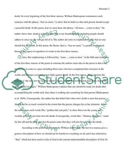 Poetry reaearch eassy