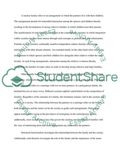 Marriage and the Family