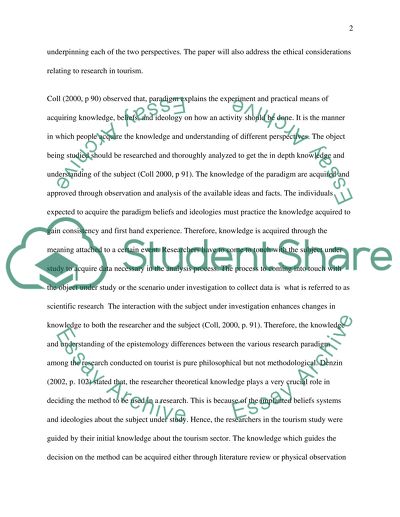 The qualitative and quantitative research paradigms and its underlying principles