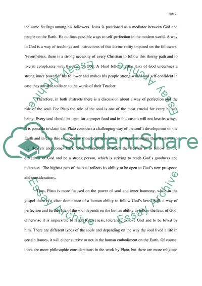 Plato vs the gospel of John