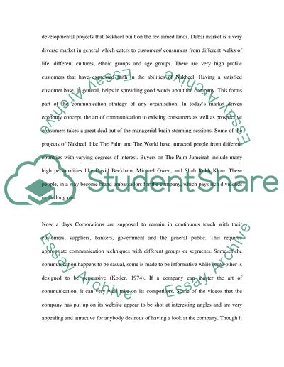 Nakheel Communication Strategy