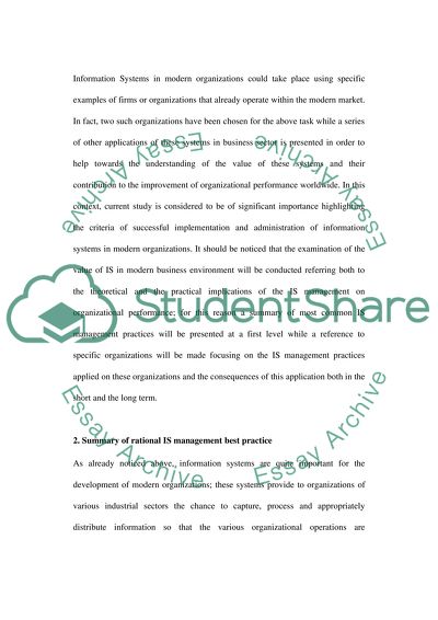 Information Systems Strategy