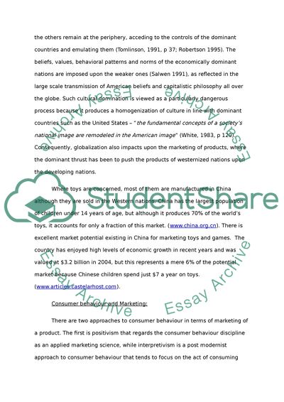 Opportunity Analysis Marketing for Pre-school Educational Toy In China