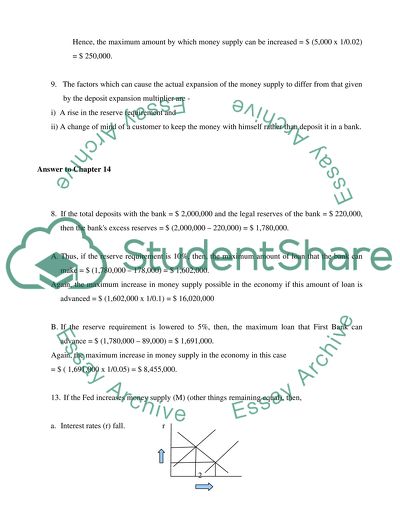 Economics Project Answers