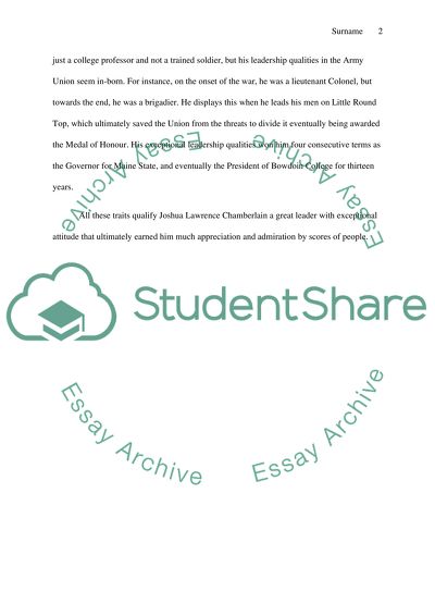 The Qualities That Made Chamberlain a Great Leader