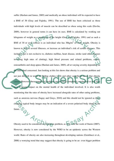 Obesity Is not Just a Result of Gluttony