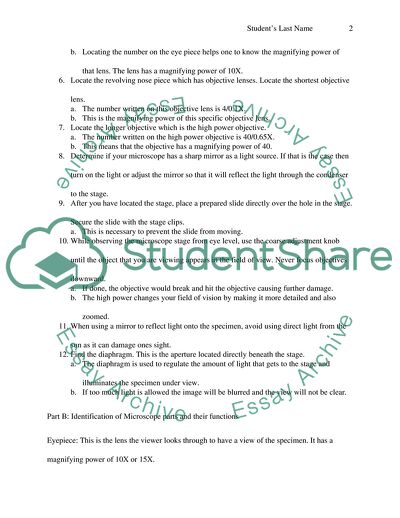 How to Handle a Microscope