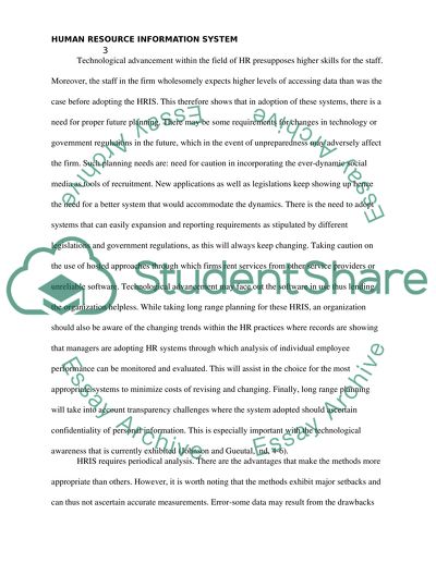 Determining HRIS Needs