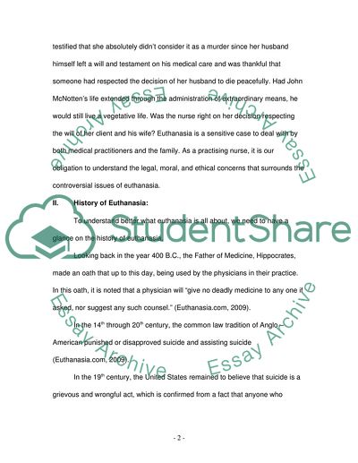 The History of Euthanasia and Its Future