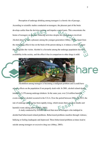 Alcohol Abuse in Teenagers