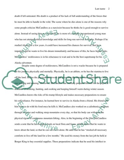 The Truth outside Society in Penns Into the Wild