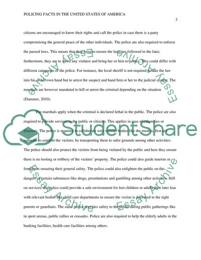 Policing Facts in the United States of America