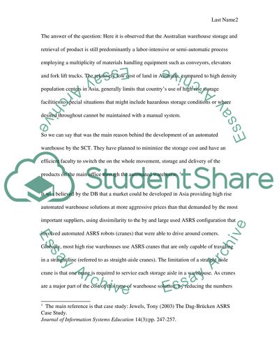 Business Ideas of SCT and DB