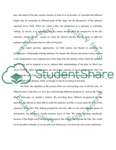 Performing arts project film and drama